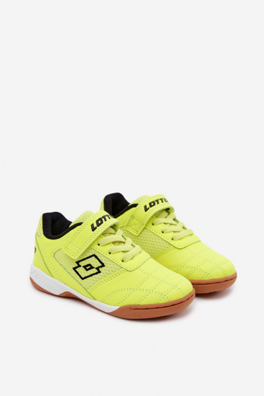 Sapatos desportivos infantis amarelos neon LOTTO INHIZZER 2600120K