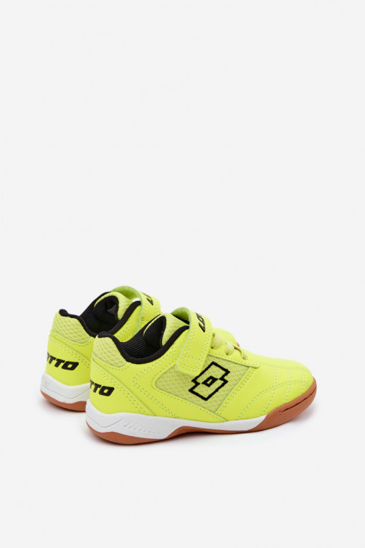 Sapatos desportivos infantis amarelos neon LOTTO INHIZZER 2600120K