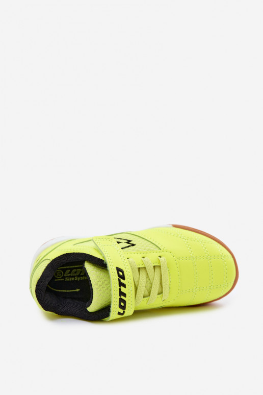 Sapatos desportivos infantis amarelos neon LOTTO INHIZZER 2600120K