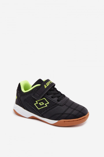 Sapatos desportivos infantis pretos com fechos adesivos LOTTO INHIZZER 2600120K