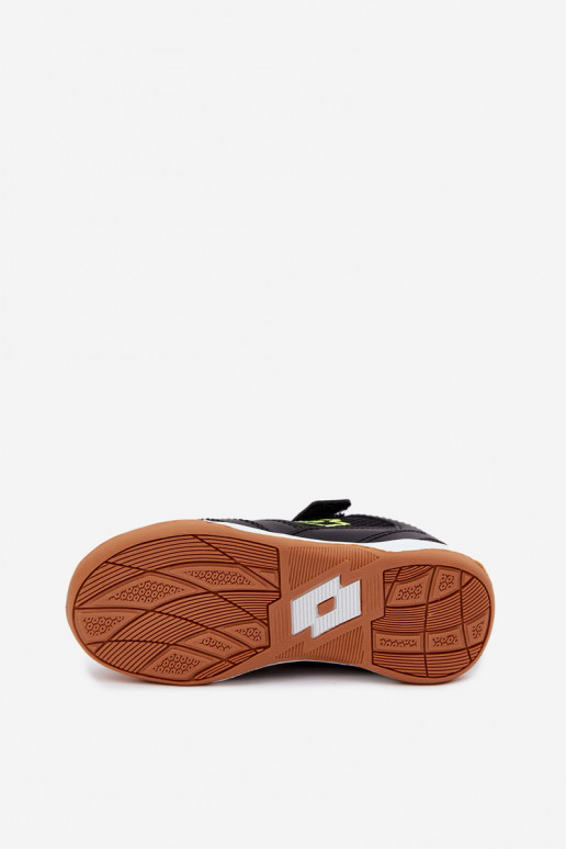 Sapatos desportivos infantis pretos com fechos adesivos LOTTO INHIZZER 2600120K