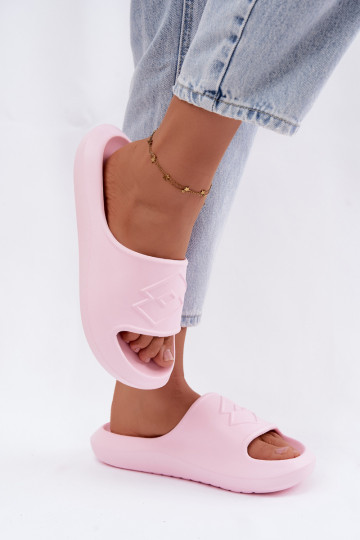Chinelos leves femininos LOTTO SLAY 2400471U cor rosa