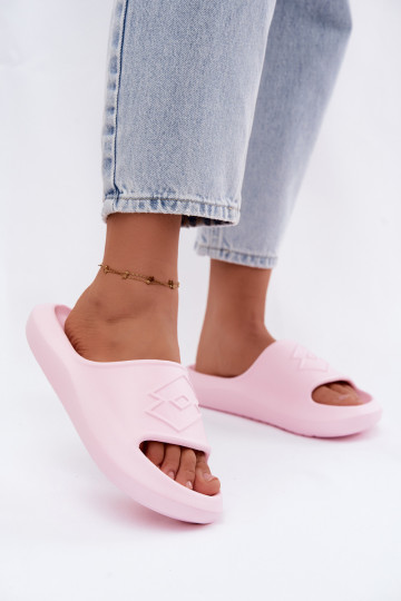 Chinelos leves femininos LOTTO SLAY 2400471U cor rosa 2