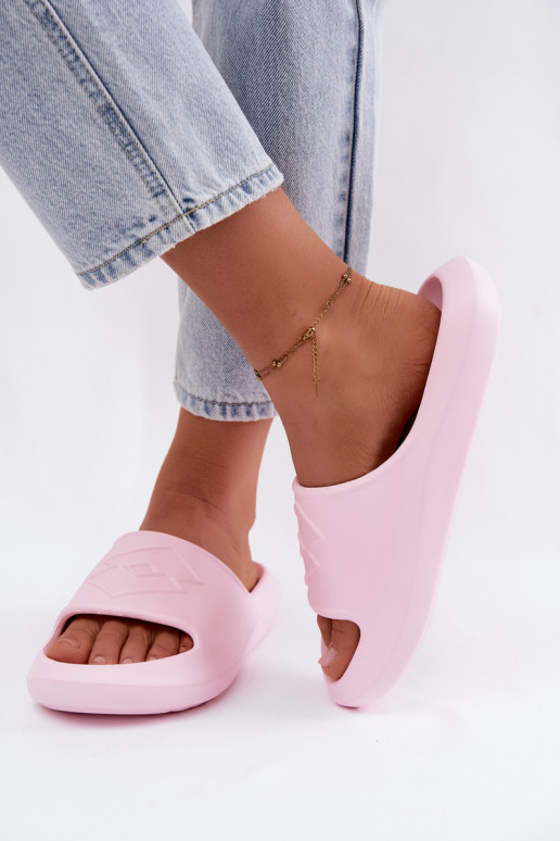 Chinelos leves femininos LOTTO SLAY 2400471U cor rosa