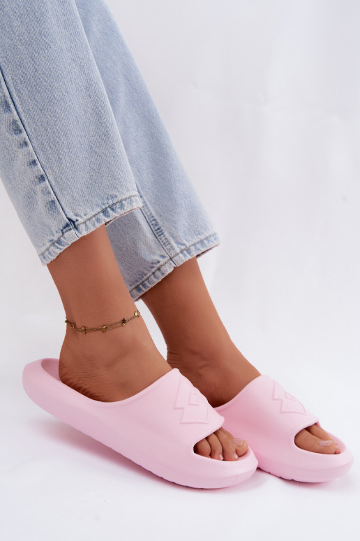 Chinelos leves femininos LOTTO SLAY 2400471U cor rosa