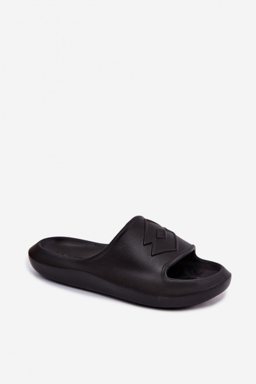 Chinelos leves femininos LOTTO SLAY 2400471U cor preta