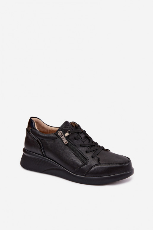 Ténis femininos com plataforma Vinceza 79644 cor preta
