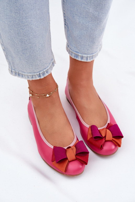 Bailarinas rosas com laços Tai turiciejka P6801-15
