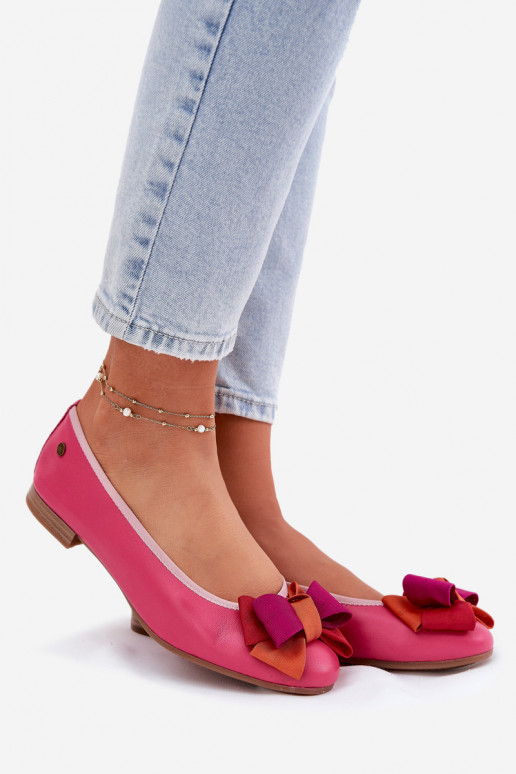 Bailarinas rosas com laços Tai turiciejka P6801-15
