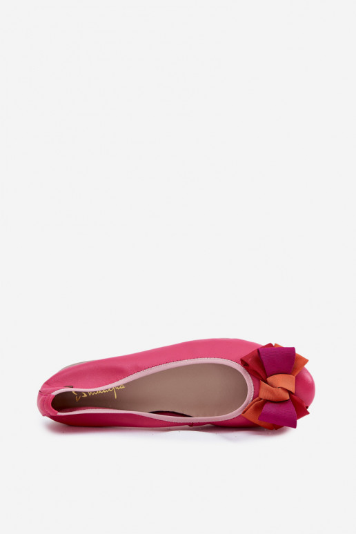 Bailarinas rosas com laços Tai turiciejka P6801-15