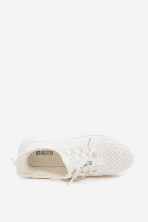 Calçado desportivo slip-on para mulheres Big Star UU274056 na cor branca