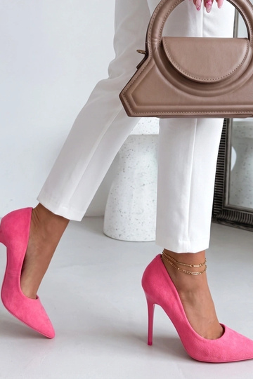 Sapatos de salto clássicos rosa Nicole 2