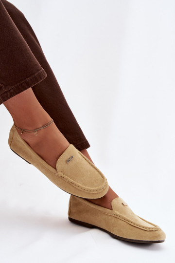 Mocassins amarelos femininos com detalhes dourados Sarivelle 2