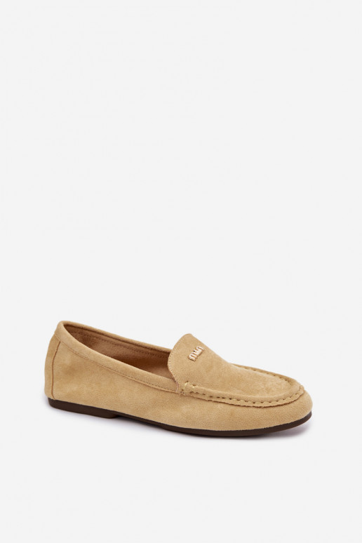 Mocassins amarelos femininos com detalhes dourados Sarivelle