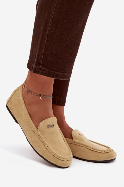 Mocassins amarelos femininos com detalhes dourados Sarivelle