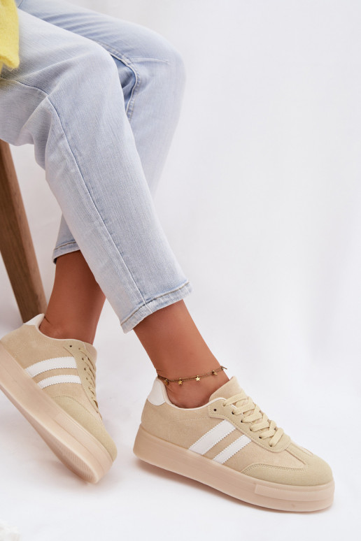 Ténis amarelos com plataforma Giselia