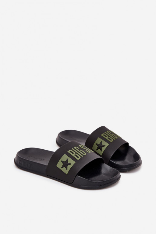 Chinelos masculinos pretos "Big Star SS174359"