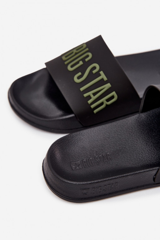 Chinelos masculinos pretos "Big Star SS174359"