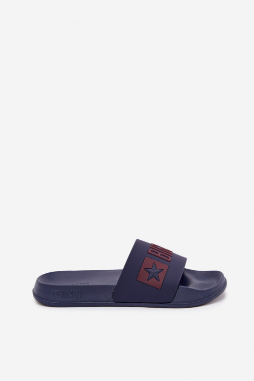 Chinelos masculinos azul marinho "Big Star SS174361"
