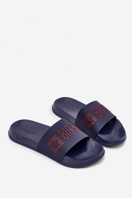 Chinelos masculinos azul marinho "Big Star SS174361"