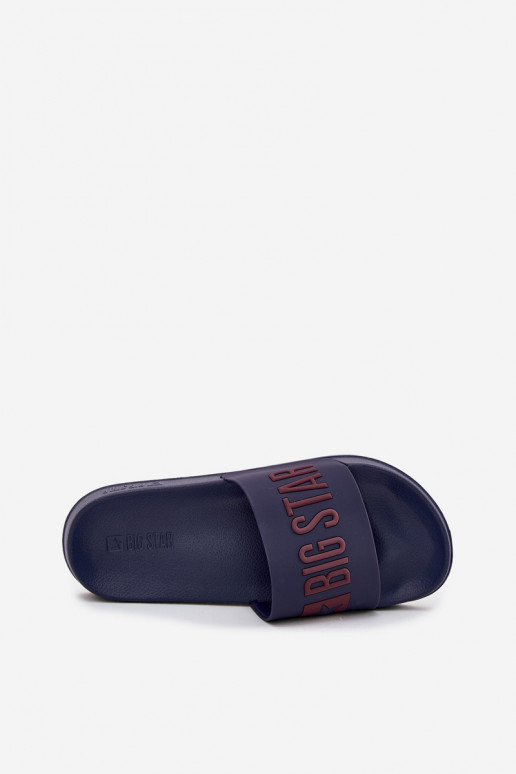 Chinelos masculinos azul marinho "Big Star SS174361"