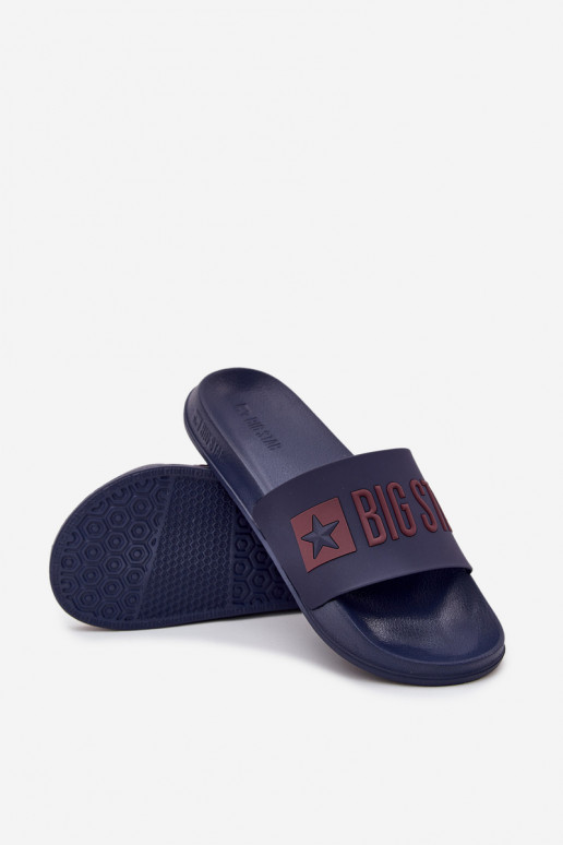 Chinelos masculinos azul marinho "Big Star SS174361"