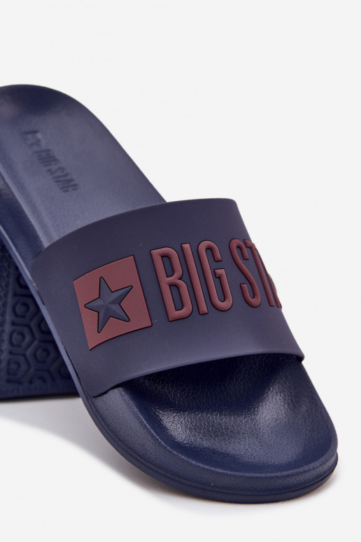 Chinelos masculinos azul marinho "Big Star SS174361"