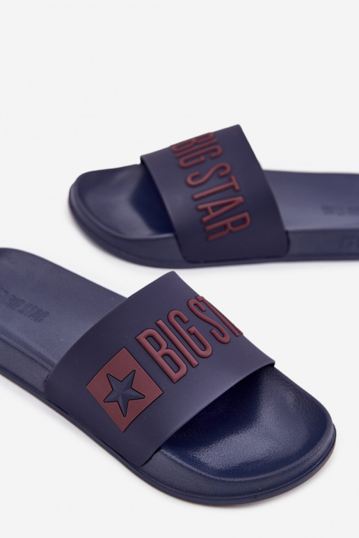 Chinelos masculinos azul marinho "Big Star SS174361"