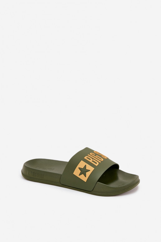 Chinelos masculinos verdes "Big Star SS174360"