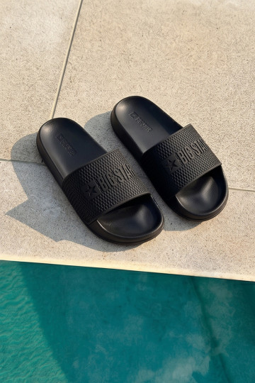 chinelas masculinas com sola leve Big Star SS174356 pretas