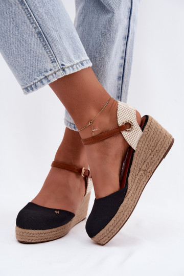 Espadrilles pretas com plataforma 2