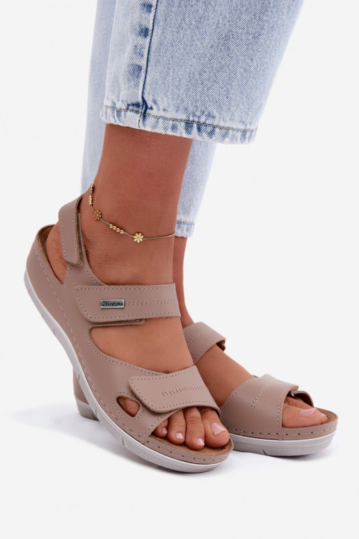 Sandálias marrons femininas Inblu
