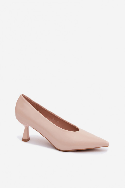 Sapatos pontudos com saltos em areia Silenta