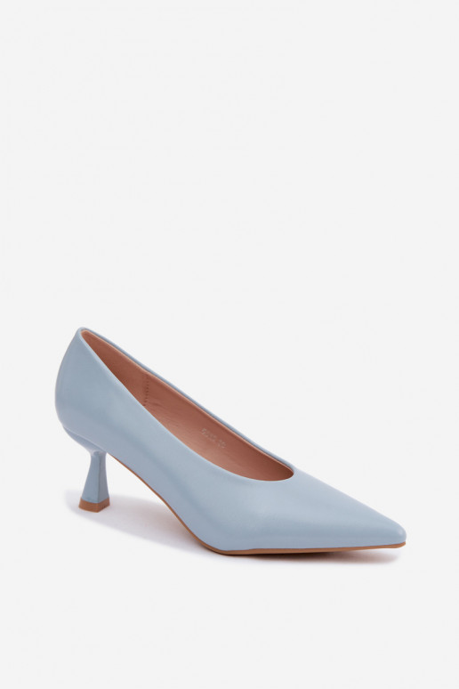 Sapatos pontudos com saltos em azul Silenta