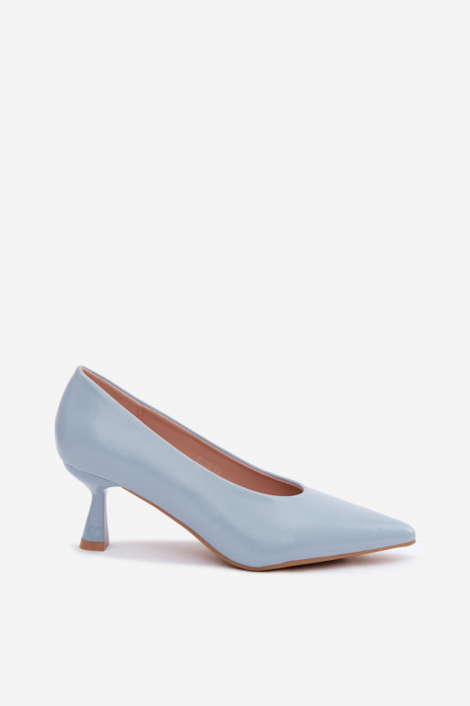Sapatos pontudos com saltos em azul Silenta