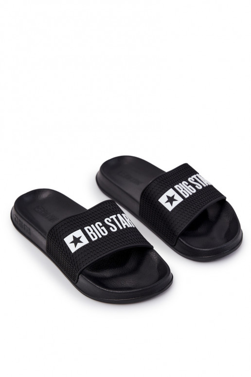 Chinelos Big Star JJ174505 cor preta para homens