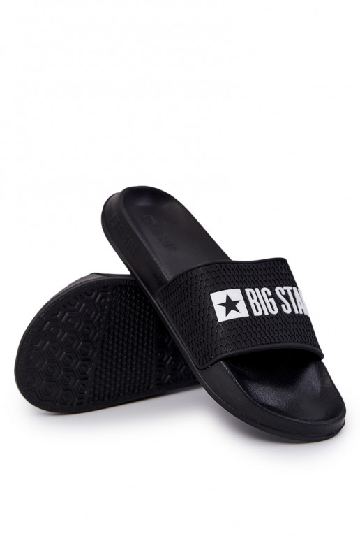 Chinelos Big Star JJ174505 cor preta para homens