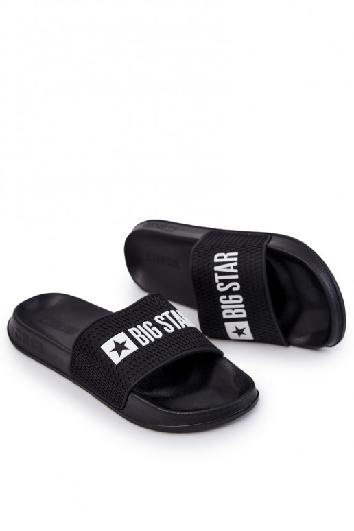 Chinelos Big Star JJ174505 cor preta para homens