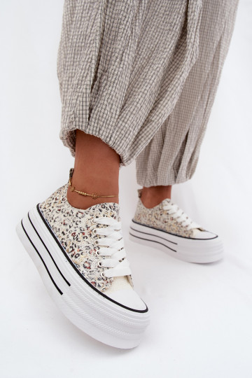 Estampado Sapatos de lazer com uma plataforma Cores diferentes Stilla 2