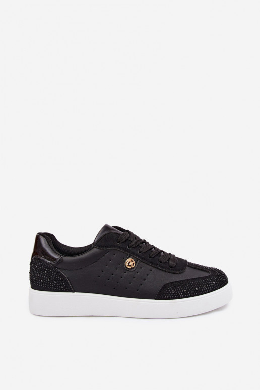 À modalo de tênis Feminino Com decoração cor preta Soothe