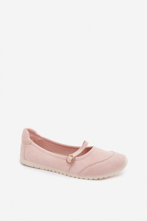 Bailarinas Estilo esportivo com alças cor rosa Charmy