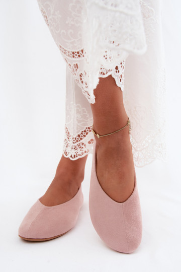 Bailarinas em camurça sintética rosa Camdena 2