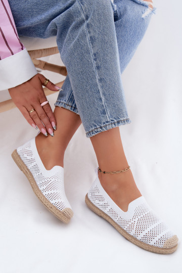 Espadrilhas brancas vazadas Candessa