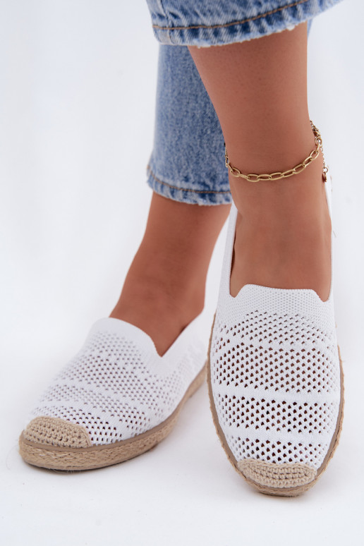 Espadrilhas brancas vazadas Candessa