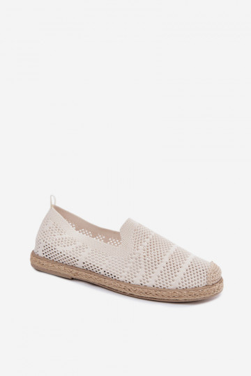Espadrilhas cor de marfim vazadas Candessa 2