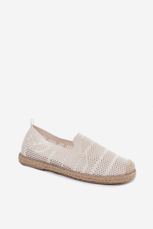 Espadrilhas cor de marfim vazadas Candessa