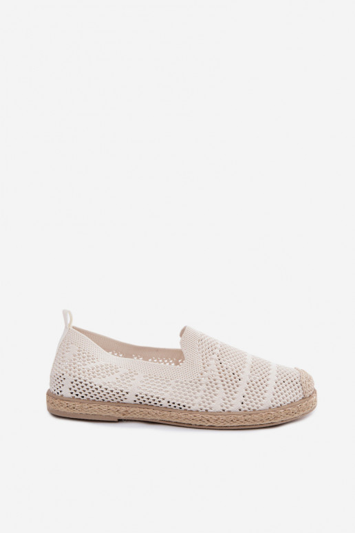 Espadrilhas cor de marfim vazadas Candessa