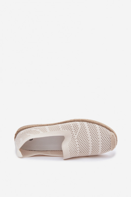 Espadrilhas cor de marfim vazadas Candessa
