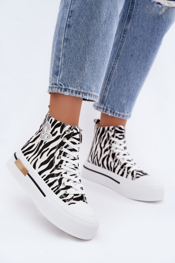 Sapatos casuais com plataforma Zebra Meloria 2
