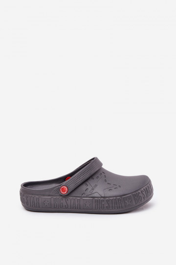 Tamancos leves para homens Big Star II175007 cinza 2